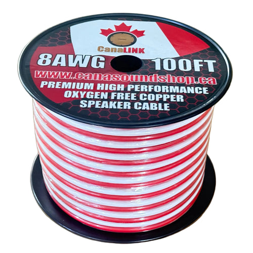CanaLink 8AWG OFC Speaker Wire (By the Foot)